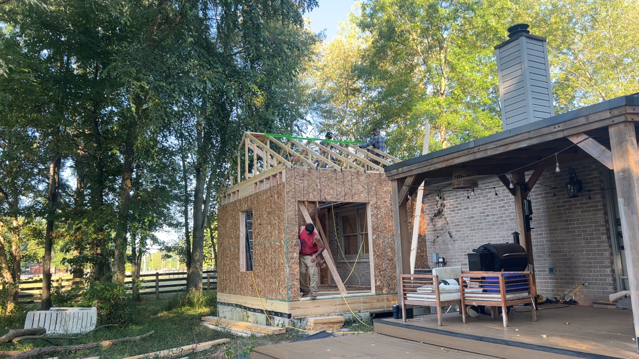 Addition tied into the existing home by Resolute Construction and Remodel