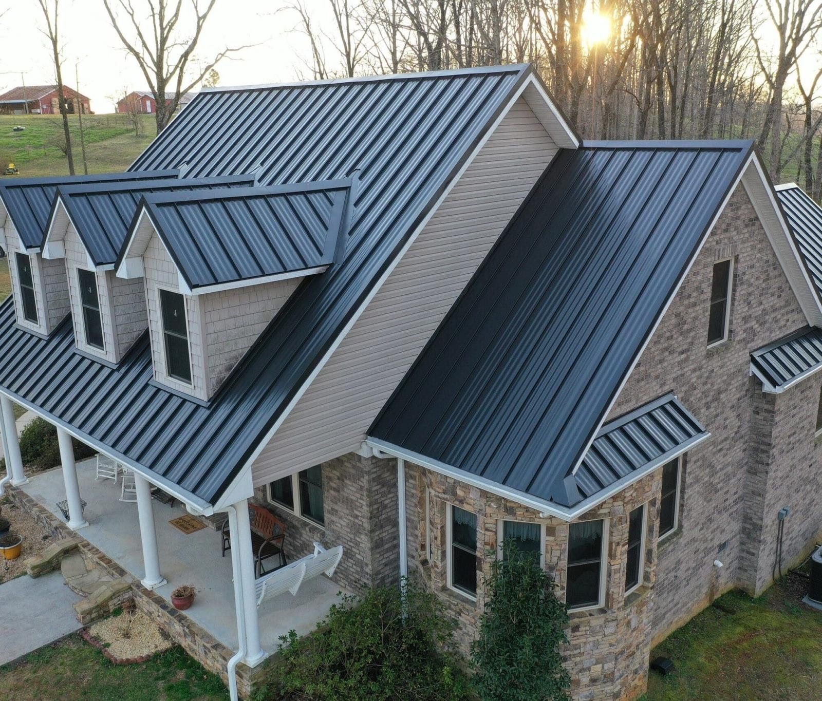 Standing-seam metal roof by Resolute Construction and Remodel
